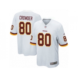 Men's Nike Washington Redskins #80 Jamison Crowder Game White NFL Jersey