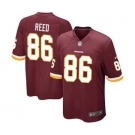 Men's Nike Washington Redskins #86 Jordan Reed Game Red Team Color NFL Jersey