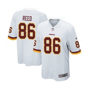 Men's Nike Washington Redskins #86 Jordan Reed Game White NFL Jersey