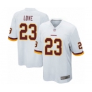 Men's Washington Redskins #23 Bryce Love Game White Football Jersey