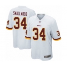 Men's Washington Redskins #34 Wendell Smallwood Game White Football Jersey