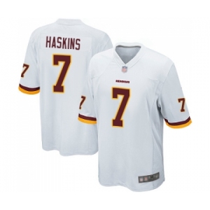 Men's Washington Redskins #7 Dwayne Haskins Game White Football Jersey