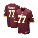 Men's Washington Redskins #77 Ereck Flowers Game Burgundy Red Team Color Football Jersey