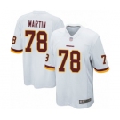 Men's Washington Redskins #78 Wes Martin Game White Football Jersey