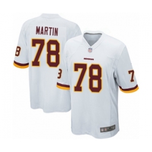 Men's Washington Redskins #78 Wes Martin Game White Football Jersey