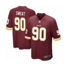 Men's Washington Redskins #90 Montez Sweat Game Burgundy Red Team Color Football Jersey