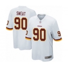 Men's Washington Redskins #90 Montez Sweat Game White Football Jersey