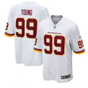 Men's Washington Redskins #99 Chase Young Game White 2020 New Football Jersey