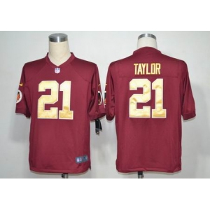 nike nfl jerseys washington redskins #21 fred taylor red[game yellow number]