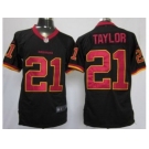 nike nfl jerseys washington redskins #21 taylor black [game]