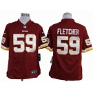 nike nfl jerseys washington redskins #59 fletcher red[game]