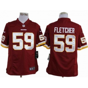 nike nfl jerseys washington redskins #59 fletcher red[game]