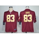 nike nfl jerseys washington redskins #83 davis red[game yellow number]