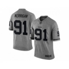 nike nfl jerseys washington redskins #91 kerrigan gray[game]