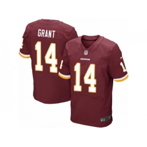 Men Nike Washington Redskins #14 Ryan Grant Elite Burgundy Red Team Color NFL Jersey