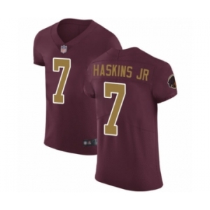 Men Washington Redskins #7 Dwayne Haskins Burgundy Red Alternate Vapor Untouchable Elite Player Football Jersey