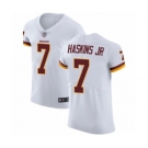 Men Washington Redskins #7 Dwayne Haskins White Vapor Untouchable Elite Player Football Jersey