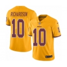 Men's Nike Washington Redskins #10 Paul Richardson Elite Gold Rush Vapor Untouchable NFL Jersey