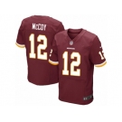 Men's Nike Washington Redskins #12 Colt McCoy Elite Burgundy Red Team Color NFL Jersey