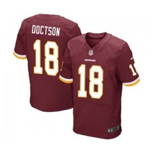 Men's Nike Washington Redskins #18 Josh Doctson Elite Burgundy Red Team Color NFL Jersey