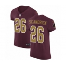 Men's Nike Washington Redskins #26 Orlando Scandrick Burgundy Red Alternate Vapor Untouchable Elite Player NFL Jersey