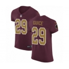 Men's Nike Washington Redskins #29 Derrius Guice Burgundy Red Alternate Vapor Untouchable Elite Player NFL Jersey