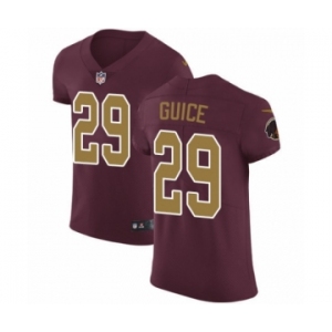 Men's Nike Washington Redskins #29 Derrius Guice Burgundy Red Alternate Vapor Untouchable Elite Player NFL Jersey