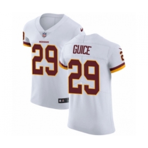 Men's Nike Washington Redskins #29 Derrius Guice White Vapor Untouchable Elite Player NFL Jersey