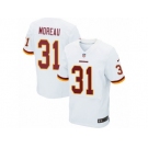 Men's Nike Washington Redskins #31 Fabian Moreau Elite White NFL Jersey