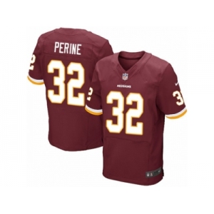 Men's Nike Washington Redskins #32 Samaje Perine Elite Burgundy Red Team Color NFL Jersey