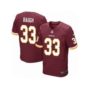 Men's Nike Washington Redskins #33 Sammy Baugh Elite Burgundy Red Team Color NFL Jersey