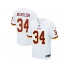 Men's Nike Washington Redskins #34 Montae Nicholson Elite White NFL Jersey