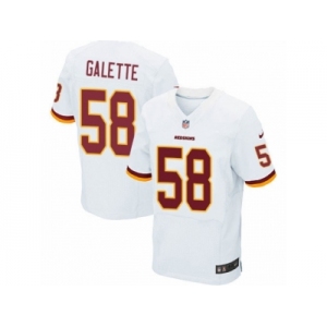 Men's Nike Washington Redskins #58 Junior Galette Elite White NFL Jersey
