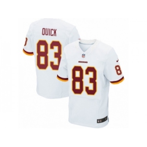 Men's Nike Washington Redskins #83 Brian Quick Elite White NFL Jersey