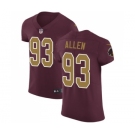 Men's Nike Washington Redskins #93 Jonathan Allen Burgundy Red Alternate Vapor Untouchable Elite Player NFL Jersey