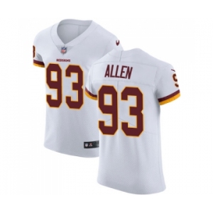Men's Nike Washington Redskins #93 Jonathan Allen White Vapor Untouchable Elite Player NFL Jersey