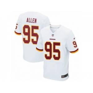 Men's Nike Washington Redskins #95 Jonathan Allen Elite White NFL Jersey