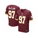 Men's Nike Washington Redskins #97 Terrell McClain Elite Burgundy Red Team Color NFL Jersey