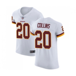 Men's Washington Redskins #20 Landon Collins White Vapor Untouchable Elite Player Football Jersey