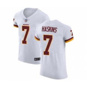 Men's Washington Redskins #7 Dwayne Haskins White Vapor Untouchable Elite Player Football Jersey