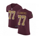 Men's Washington Redskins #77 Ereck Flowers Burgundy Red Alternate Vapor Untouchable Elite Player Football Jersey