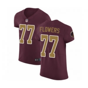 Men's Washington Redskins #77 Ereck Flowers Burgundy Red Alternate Vapor Untouchable Elite Player Football Jersey