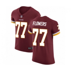 Men's Washington Redskins #77 Ereck Flowers Burgundy Red Team Color Vapor Untouchable Elite Player Football Jersey