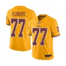 Men's Washington Redskins #77 Ereck Flowers Elite Gold Rush Vapor Untouchable Football Jersey