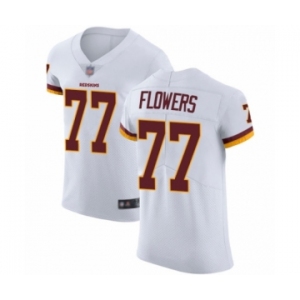 Men's Washington Redskins #77 Ereck Flowers White Vapor Untouchable Elite Player Football Jersey