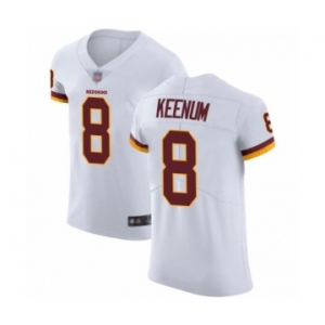 Men's Washington Redskins #8 Case Keenum White Vapor Untouchable Elite Player Football Jersey