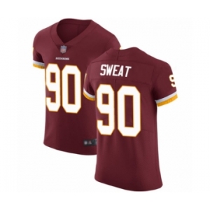 Men's Washington Redskins #90 Montez Sweat Burgundy Red Team Color Vapor Untouchable Elite Player Football Jersey