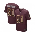 Men's Washington Redskins #91 Ryan Kerrigan Elite Burgundy Red Alternate Drift Fashion Football Jersey