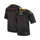 Men's Washington Redskins #91 Ryan Kerrigan Elite Lights Out Black Football Jersey