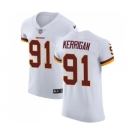 Men's Washington Redskins #91 Ryan Kerrigan Elite White Football Jersey